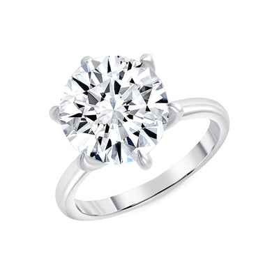 2.00-4.00 Ct. Tw. Solitaire Round Cut Diamond Engagement Ring