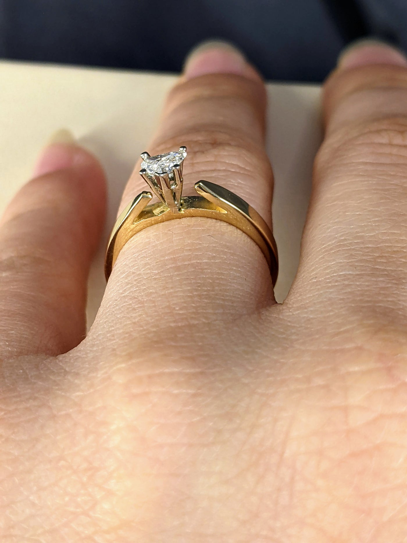 0.25 Ct. Tw. Heart Shape Cut Diamond Solitaire Engagement Ring