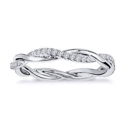 Entwined Infinity 0.42 Ct. Tw. Round Cut Diamond Band