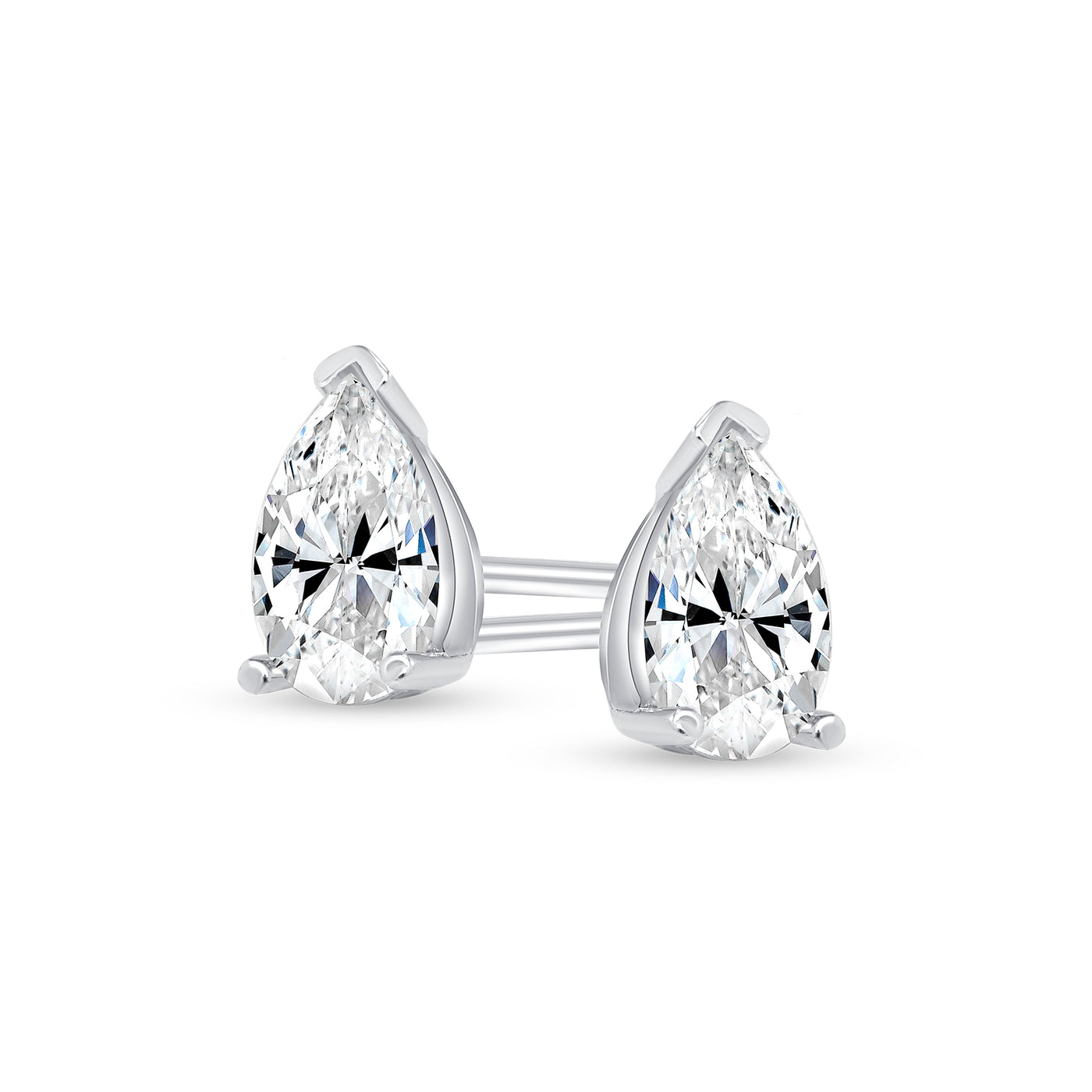 Pear Shape Diamond Stud Earrings 0.30-2.00 ctw.