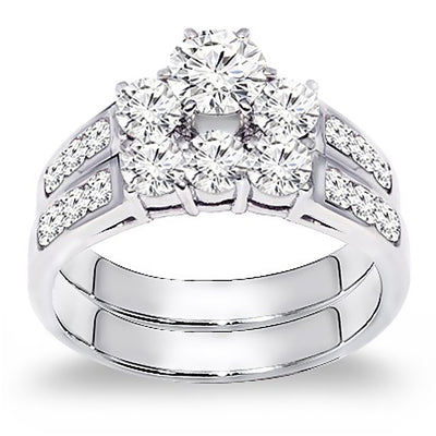 2.00 Carat Diamond Engagement Ring Set