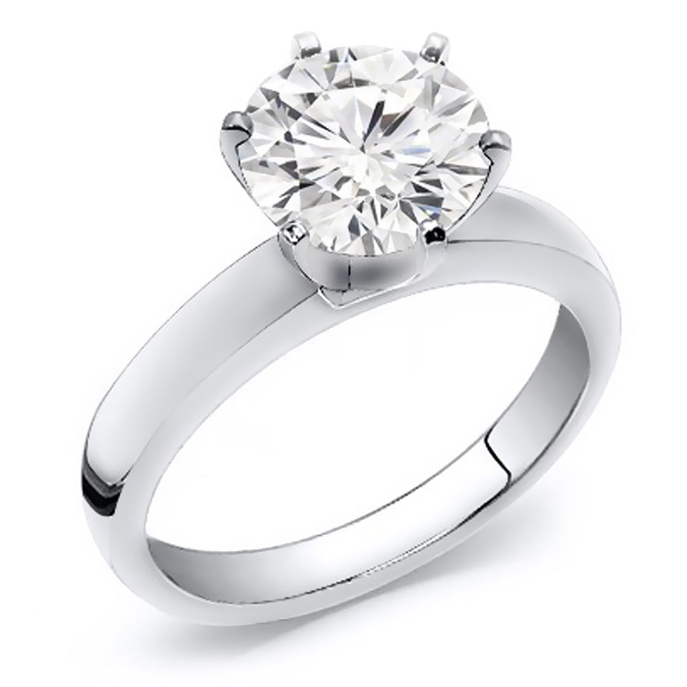 Brilliant Round Cut Solitaire Diamond Engagement Ring