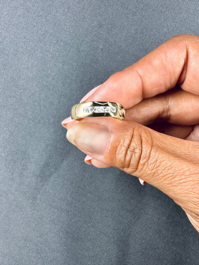 Men's 5 Stone 0.50 Ct. Tw. Princess Cut Diamond Ring