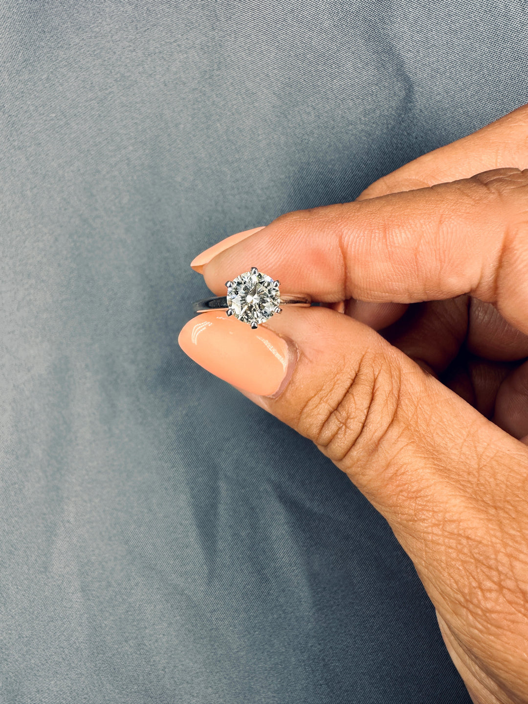 Brilliant Round Cut Solitaire Diamond Engagement Ring