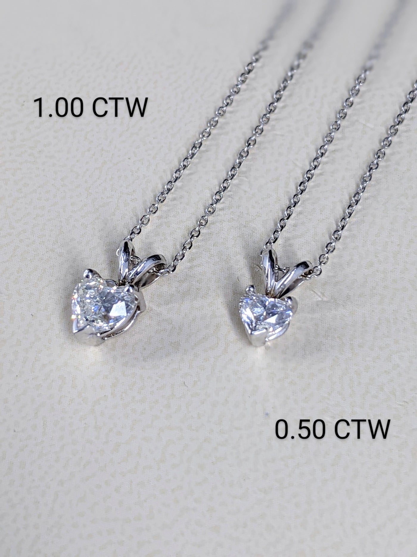 Solitaire 0.25-1.00 Ct. Tw. Heart Shape Cut Diamond Pendant