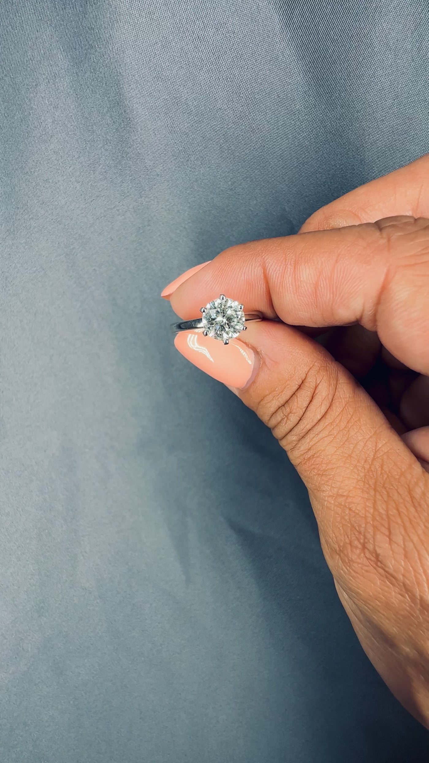 1.25 Ct. Tw. Brilliant Round Cut Solitaire Diamond Engagement Ring