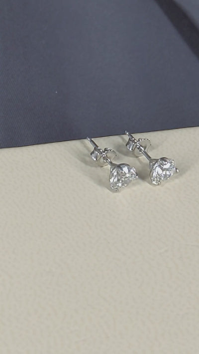 3-Prong Round Cut Diamond Stud Earrings 1.00 ct. tw.
