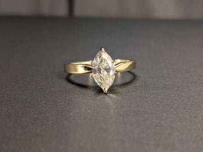 1.25 ctw. Marquise Cut Solitaire Diamond Engagement Ring