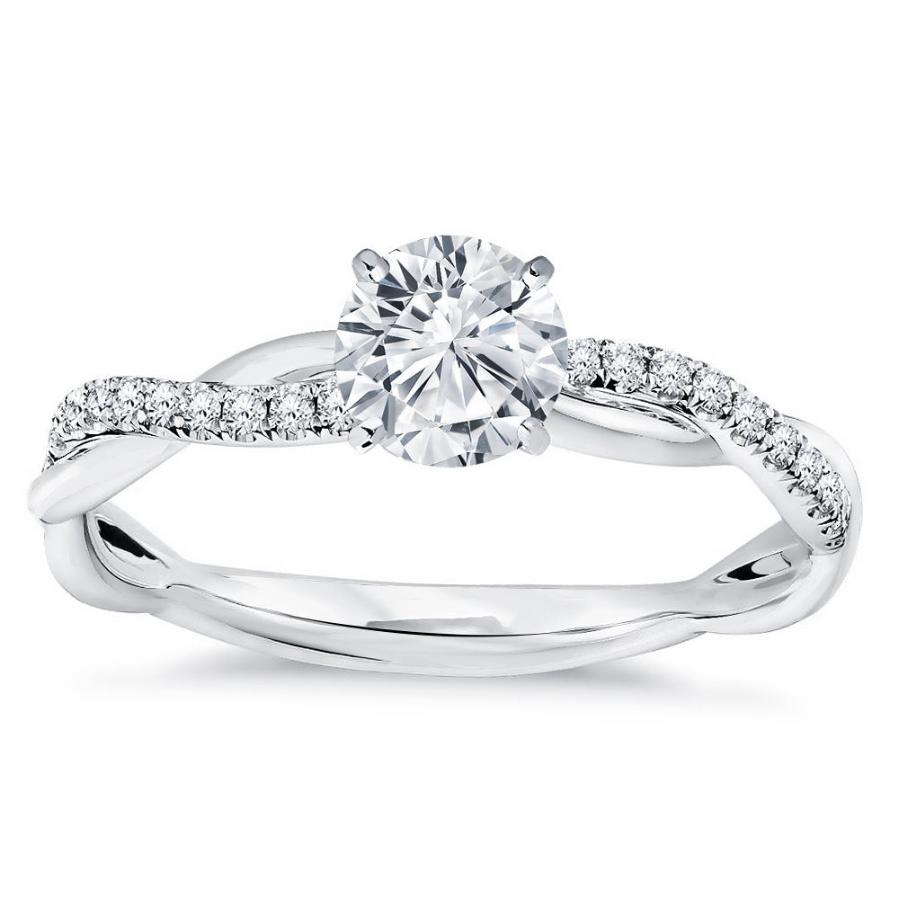 Infinity Twist 0.75 Carat Diamond Engagement Ring
