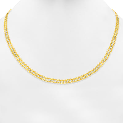 Solid 14K Yellow Gold 5 mm, 6 mm Miami Cuban Link Chain Necklace 16"-26"