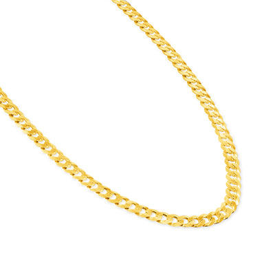 Solid 14K Yellow Gold 5 mm, 6 mm Miami Cuban Link Chain Necklace 16"-26"