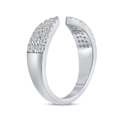 Ladies 0.50 Ct. Tw. Brilliant Round Cut Diamond Thick Open Ring