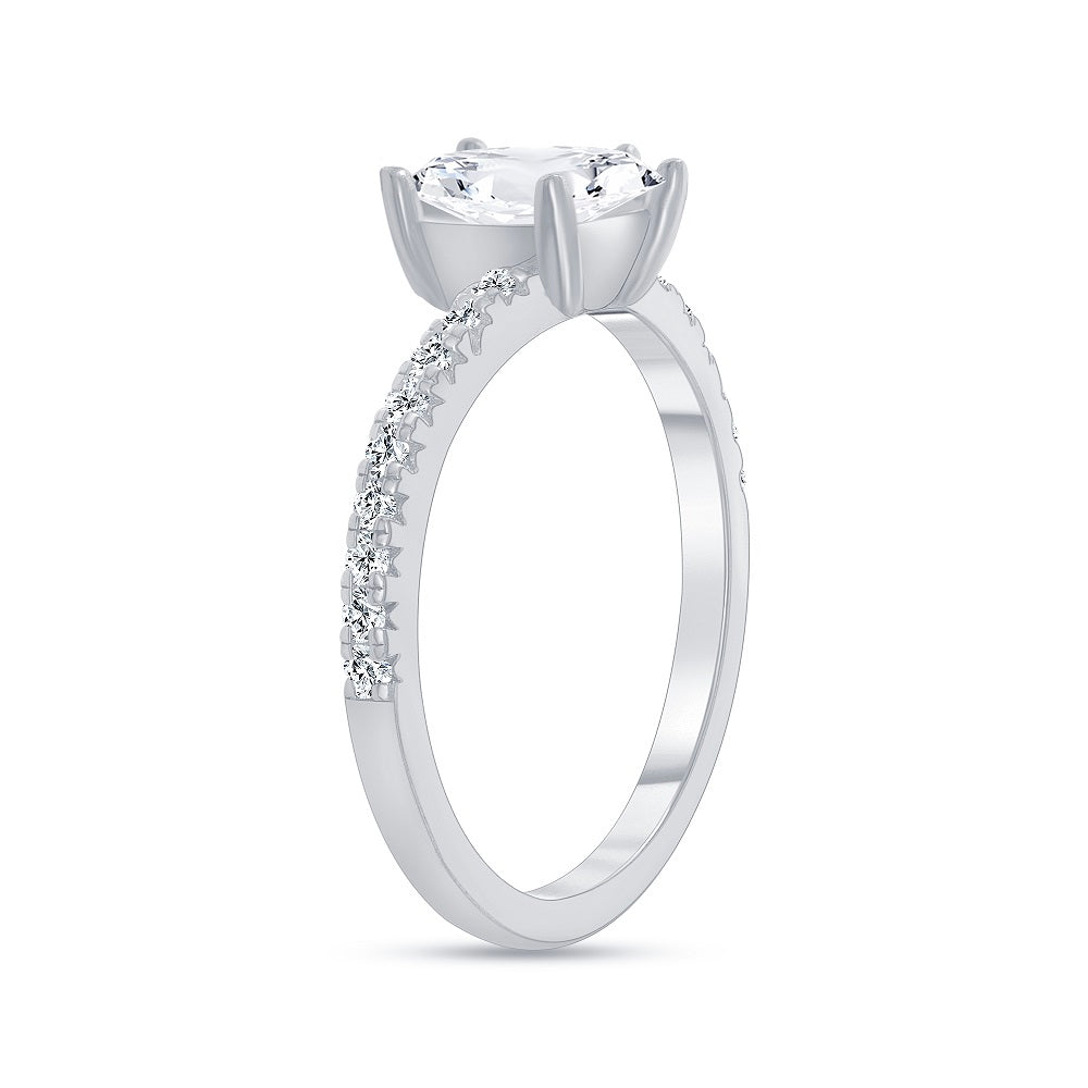1.00 Ct. Tw. Marquise Cut Diamond Engagement Ring