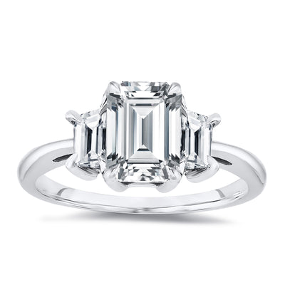 Three Stone Emerald Cut Diamond Engagement Ring 1.00 Ct. Tw.