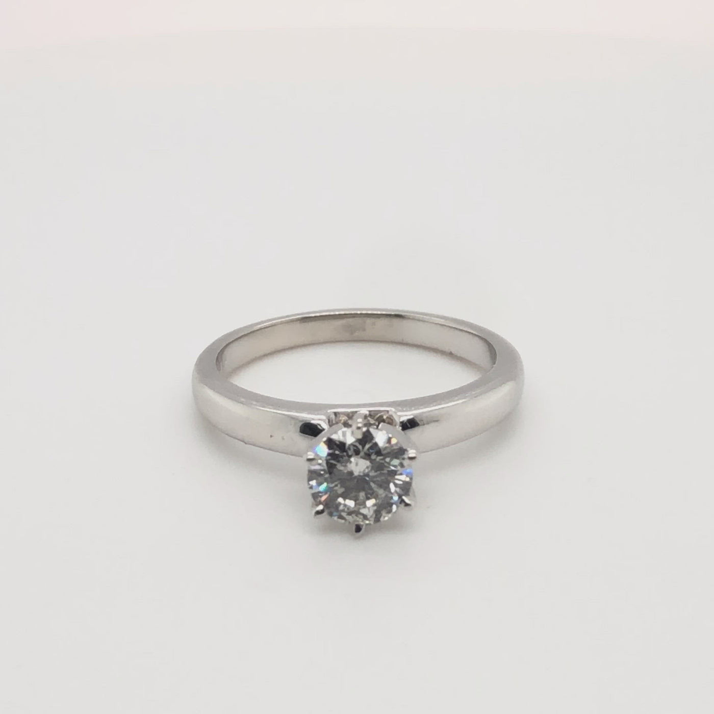 0.90 Ct. Tw. Brilliant Round Cut Solitaire Diamond Engagement Ring