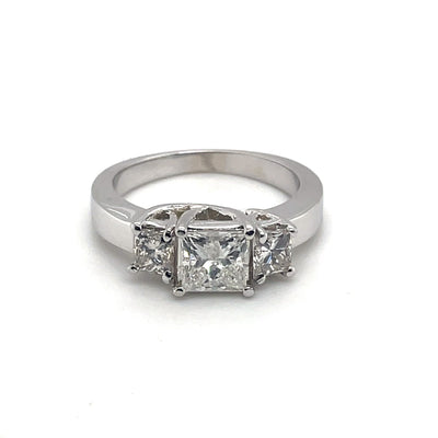 Ladies Timeless Three Stone Diamond Engagement Ring 2.02 Ct. Tw.