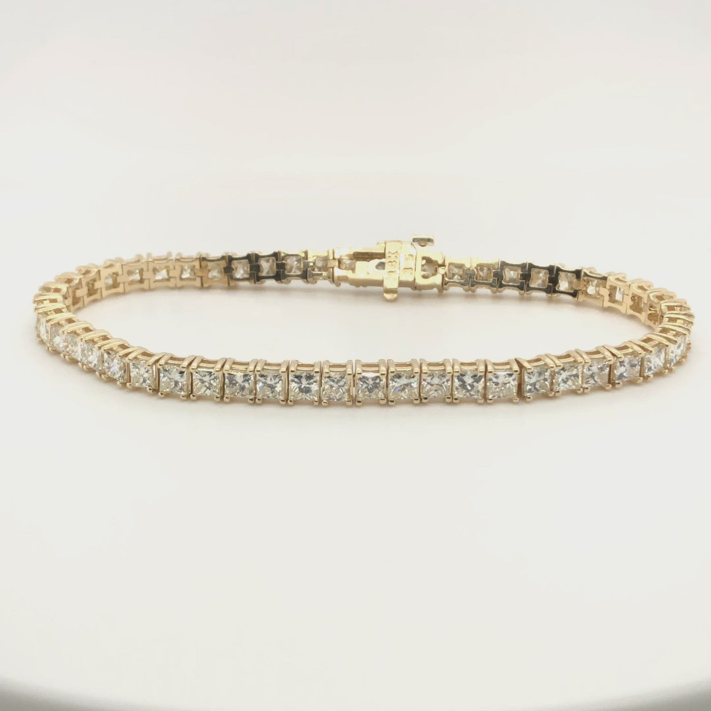 Classic Princess Cut Tennis Diamond Bracelet 7.25 Ct. Tw.