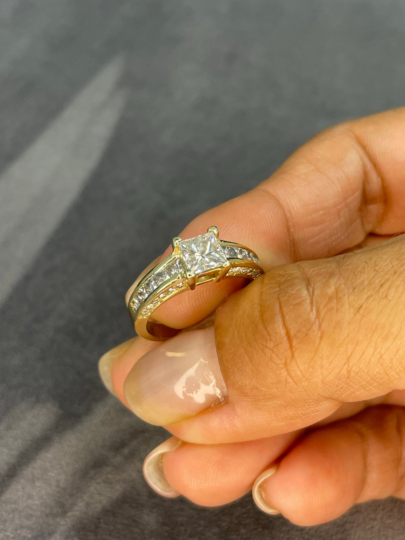 3.00 Carat Natural Diamond Engagement Ring with Matching Wedding Band