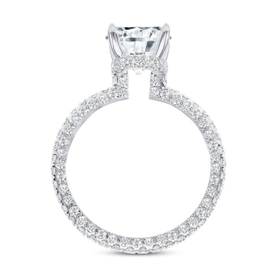 1.50 Ct. Tw. Brilliant Round Hidden Halo Diamond Engagement Ring