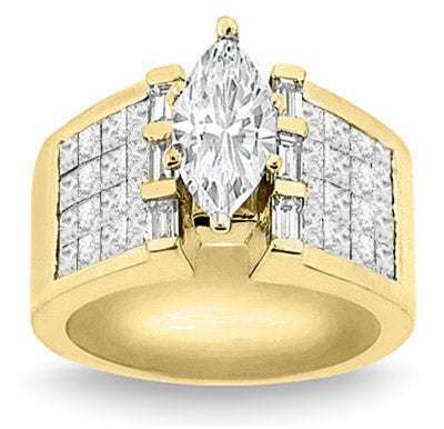 3.50 Ct. Tw. Multi Stone Diamond Engagement Ring