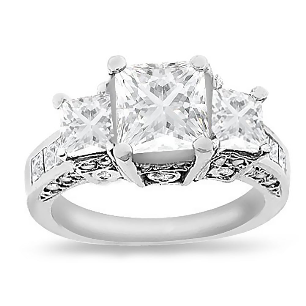 Women's 1.85 Ct. Tw. Three Stone Diamond Engagement Ring
