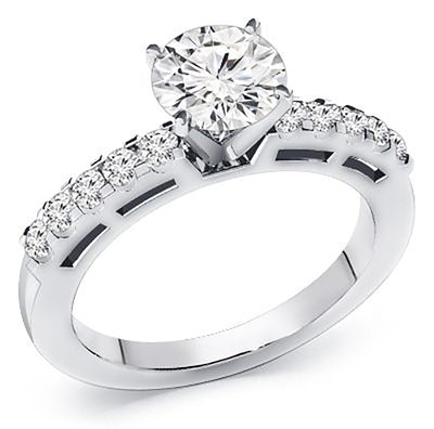 0.70 Ct. Tw. Diamond Engagement Wedding Ring