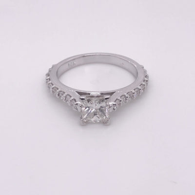 0.75 Ct. Tw Princess Cut Diamond Engagement Ring
