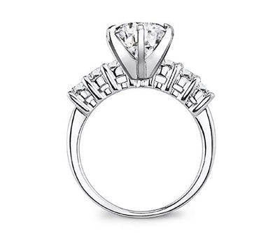 2.70 Carat Seven Stone Diamond Engagement Ring