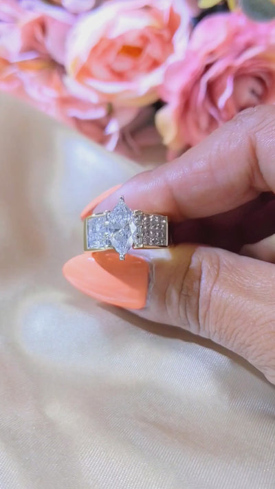3.50 Ct. Tw. Multi Stone Diamond Engagement Ring
