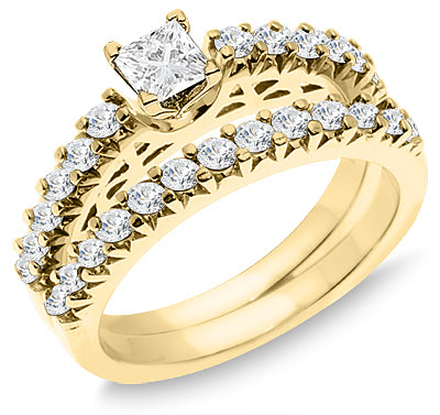1.25 Carat Diamond Engagement Ring Set