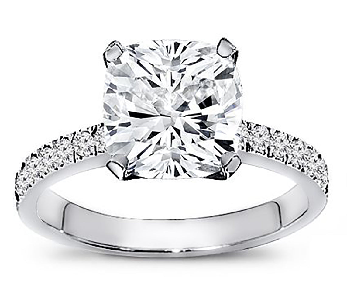 1.50 Carat Cushion Cut Diamond Engagement Ring