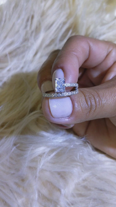 1.10 Ct. Tw. Emerald Cut Diamond Engagement Ring