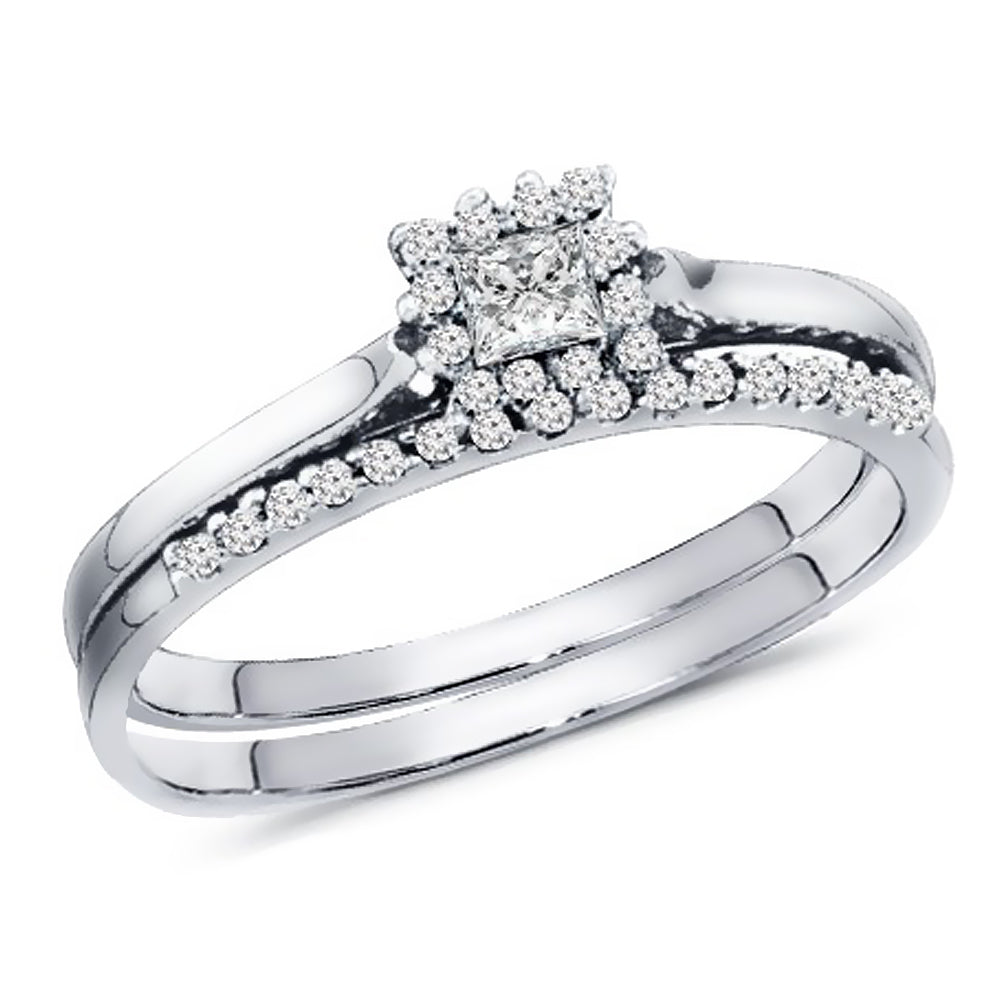 0.35 Carat Diamond Engagement Ring Set Included