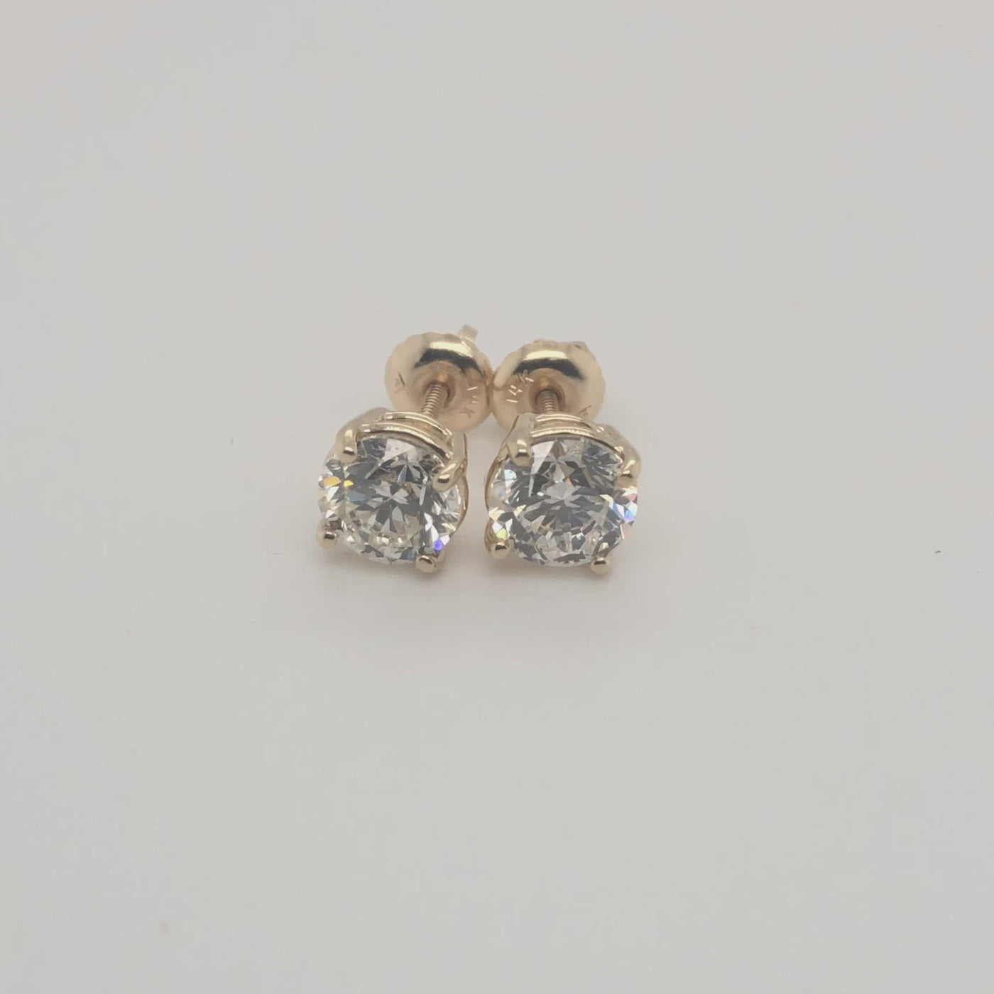 4-Prong Round Cut Diamond Stud Earrings 1.50 ct. tw.