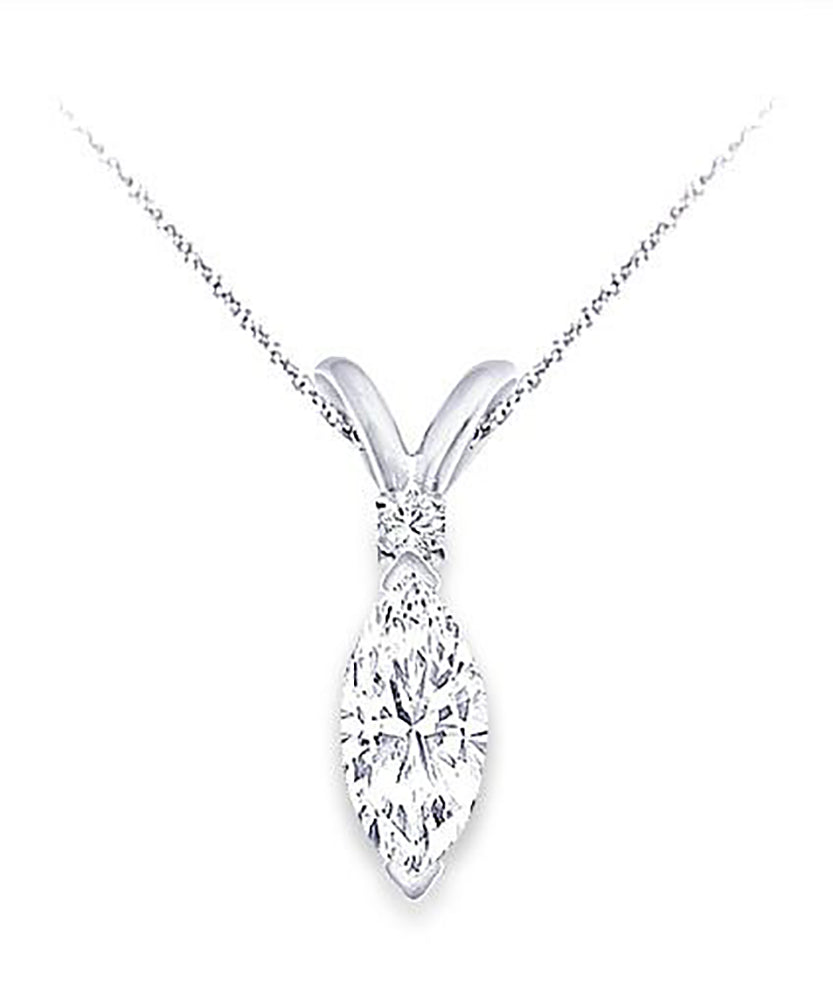 Elegant 0.50 Ct. Tw. Marquise Cut Diamond Pendant