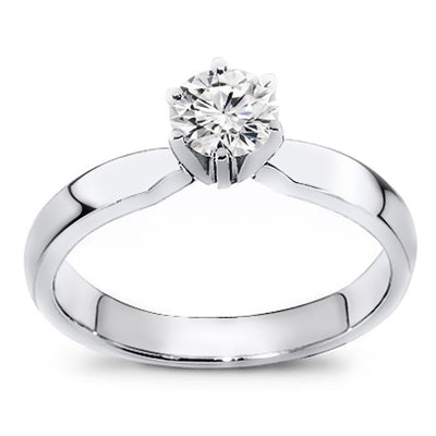 0.25-1.00 Carat Brilliant Round Cut Diamond Solitaire Engagement Ring