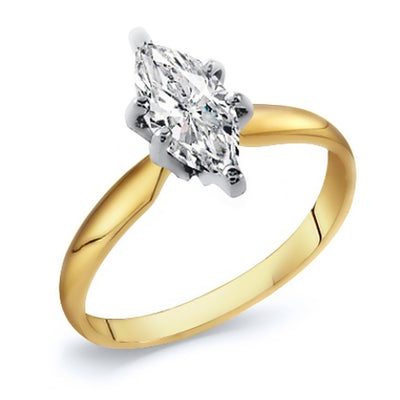 1.00 Ct. Tw. Marquise Cut Diamond Solitaire Engagement Ring