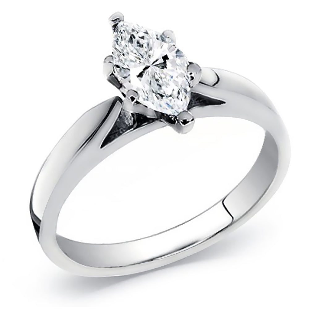 1.25 Ct. Tw. Marquise Cut Solitaire Diamond Engagement Ring