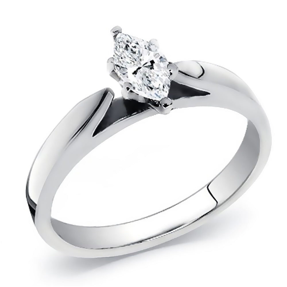 0.40 Ct. Tw. Marquise Cut Solitaire Diamond Engagement Ring