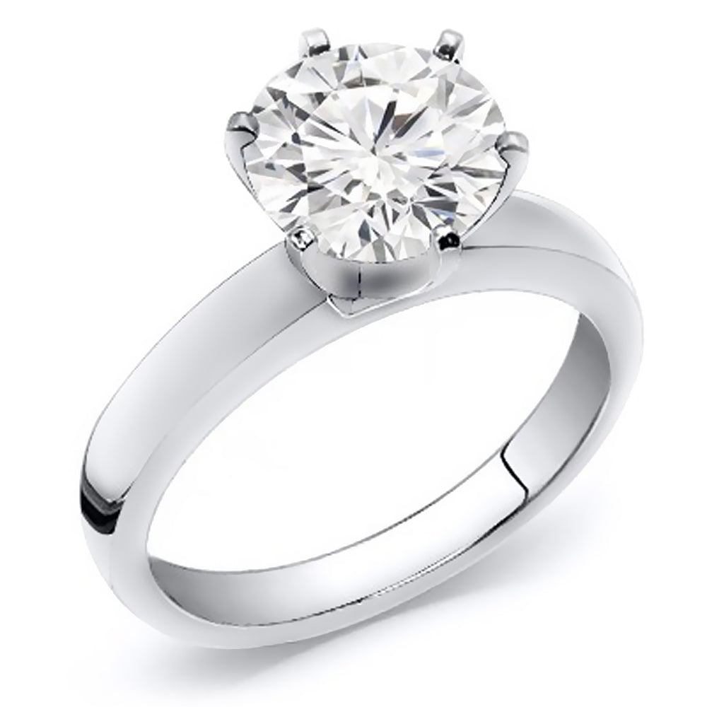 1.00 Carat Brilliant Round Cut Diamond Solitaire Engagement Ring