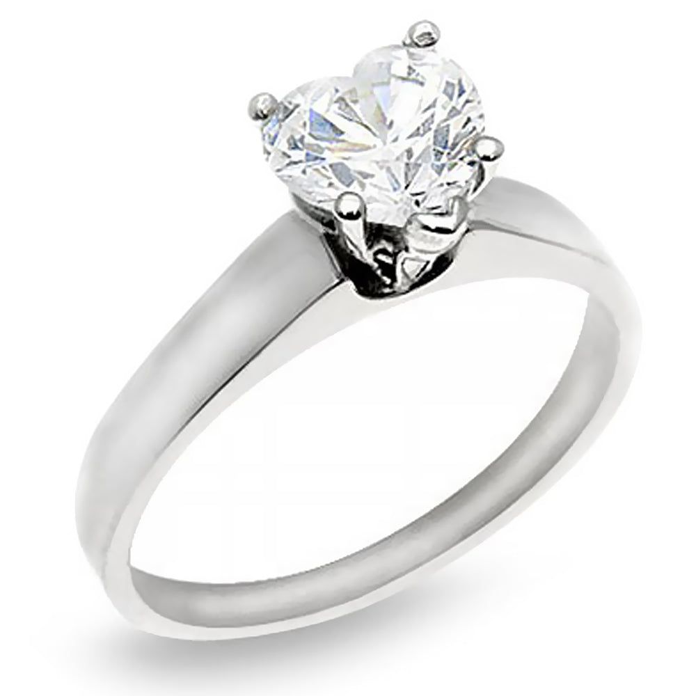 Engagement 0.65 Ct. Tw. Heart Cut Diamond Solitaire Ring