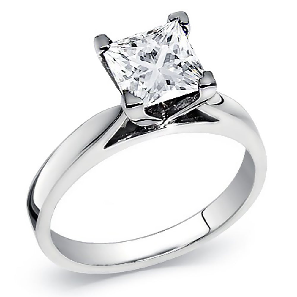 Engagement 1.00 Ct. Tw. Princess Cut Diamond Solitaire Ring
