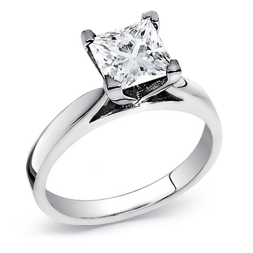Engagement 0.90 Ct. Tw. Princess Cut Diamond Solitaire Ring