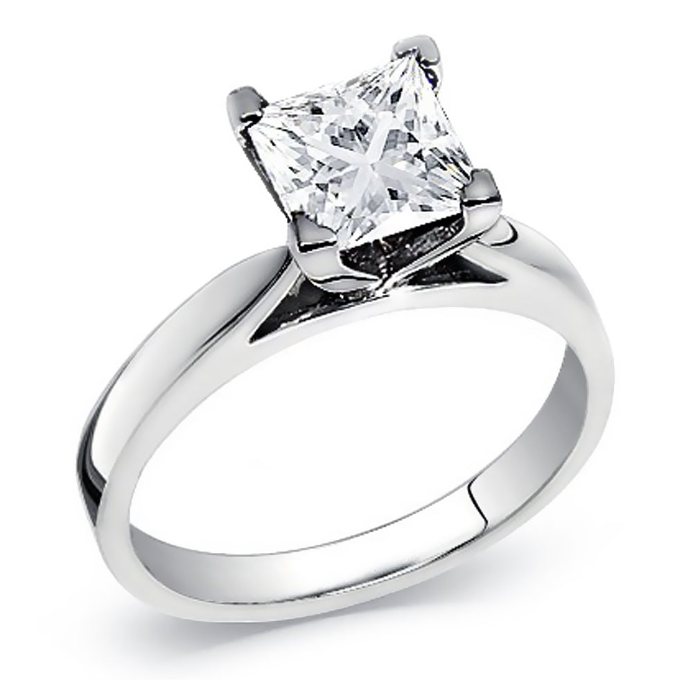 Engagement 0.75 Ct. Tw. Princess Cut Diamond Solitaire Ring