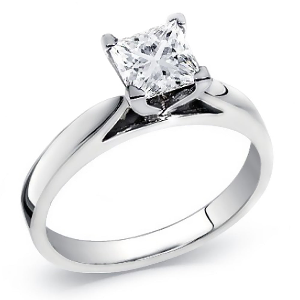 Engagement 0.50 Ct. Tw. Princess Cut Diamond Solitaire Ring
