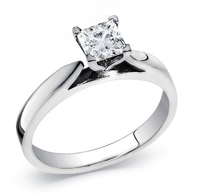 0.25 Ct. Tw. Princess Cut Diamond Solitaire Engagement Ring