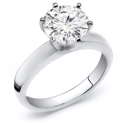 1.00 Ct. Tw. Brilliant Round Cut Diamond Solitaire Engagement Ring