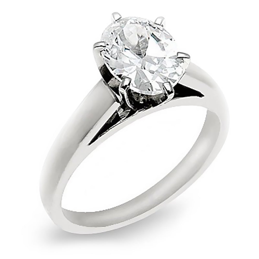 Engagement 1.02 Ct. Tw. Oval Cut Diamond Solitaire Ring