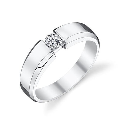 0.50 Ct. Tw. Solitaire Diamond Tension Set Engagement Ring